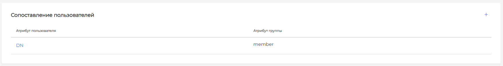 Сопоставление пользователей